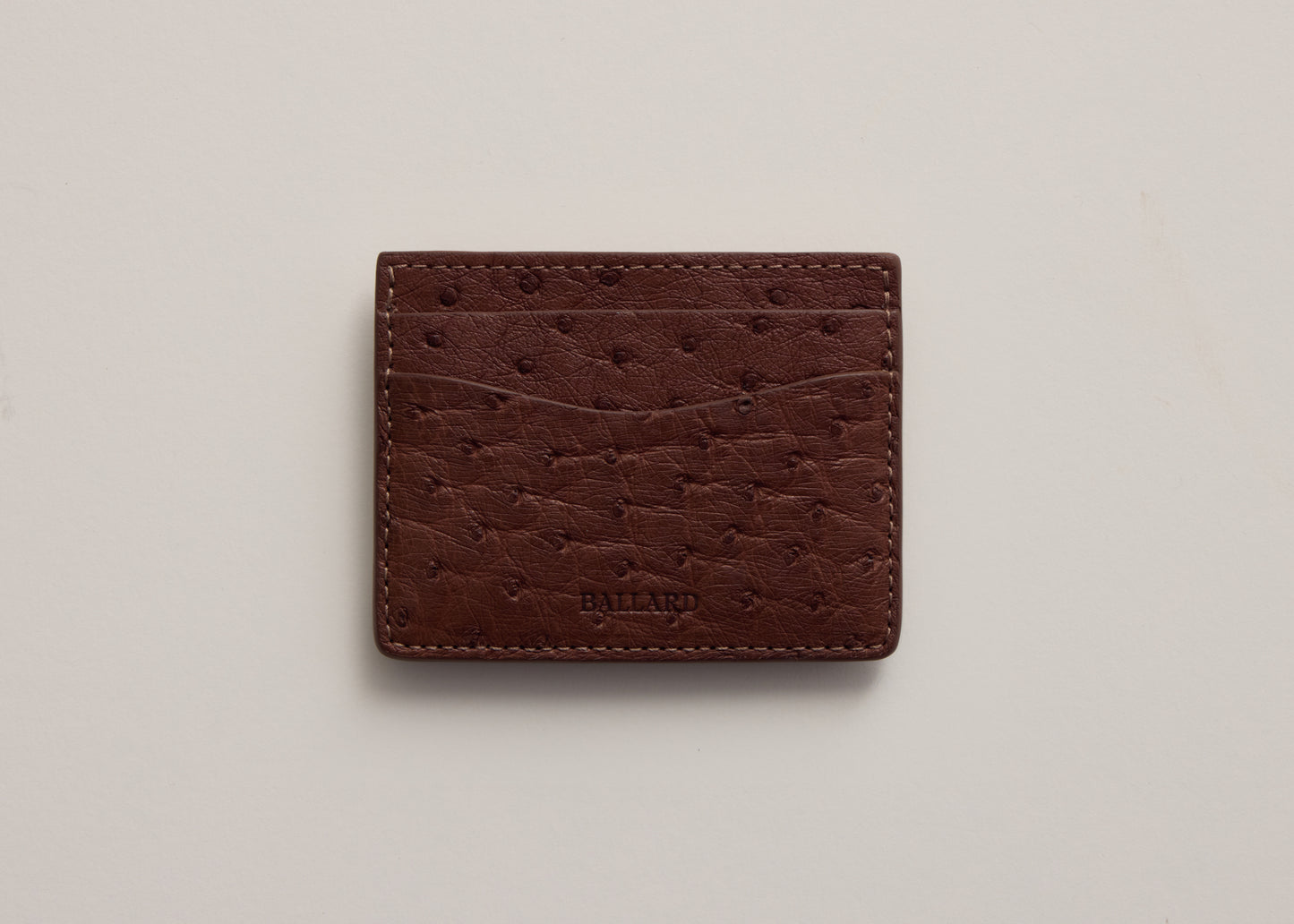 GENUINE OSTRICH CARD HOLDER