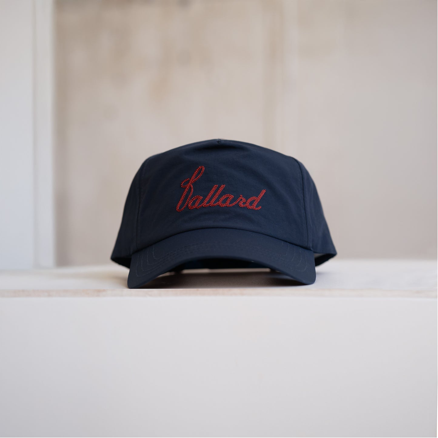 Nylon Chain Stitched 5 Panel Cap | Arlington/Cardinal