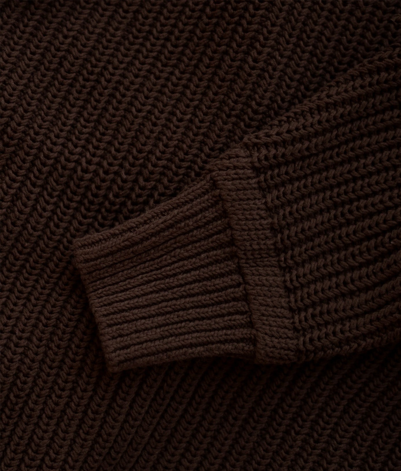SALTER COTTON CREWNECK - DOWNTOWN BROWN