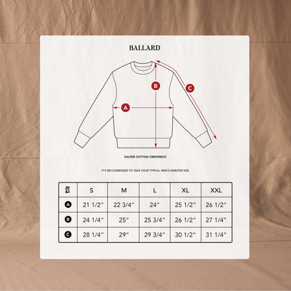 SALTER COTTON CREWNECK - DOWNTOWN BROWN