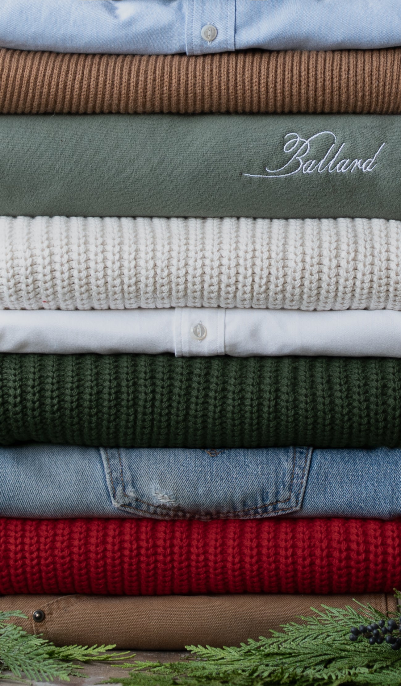 SALTER COTTON CREWNECK | CYPRESS