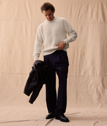 SALTER COTTON CREWNECK | ALABASTER