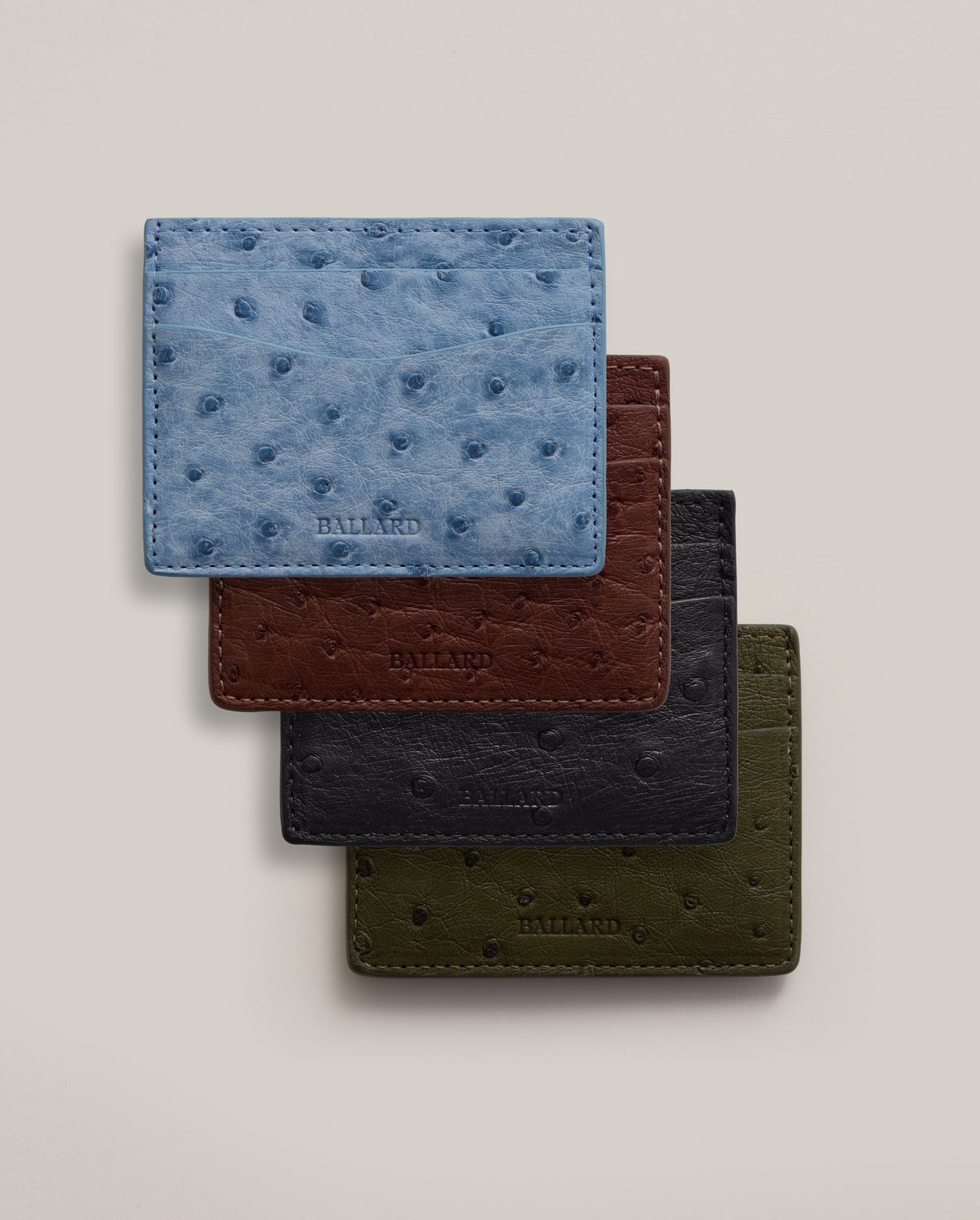 GENUINE OSTRICH CARD HOLDER