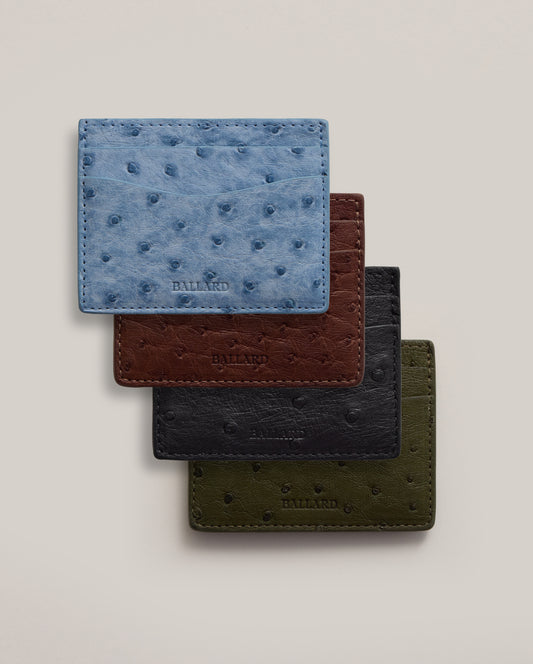 GENUINE OSTRICH CARD HOLDER