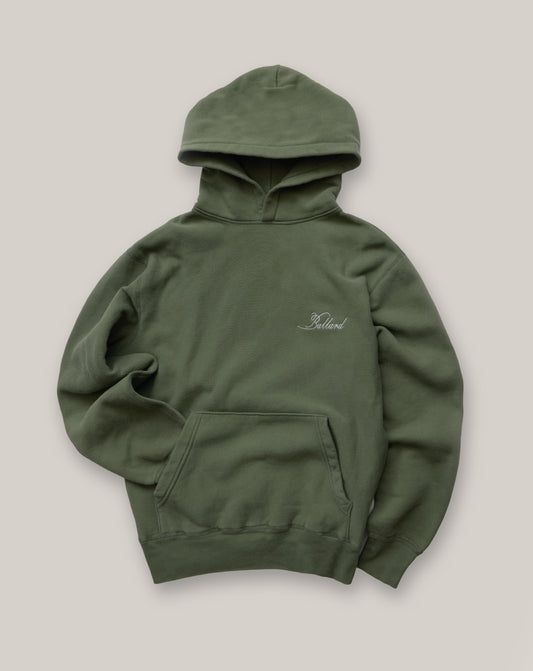 YORK EMBROIDERED SCRIPT HOODIE | SAGE